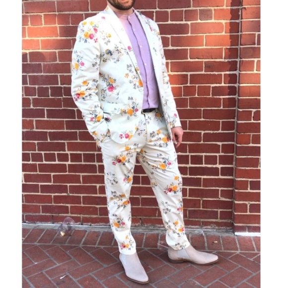 INC International Concepts Other - Fun INC men’s slim-fit floral suit
